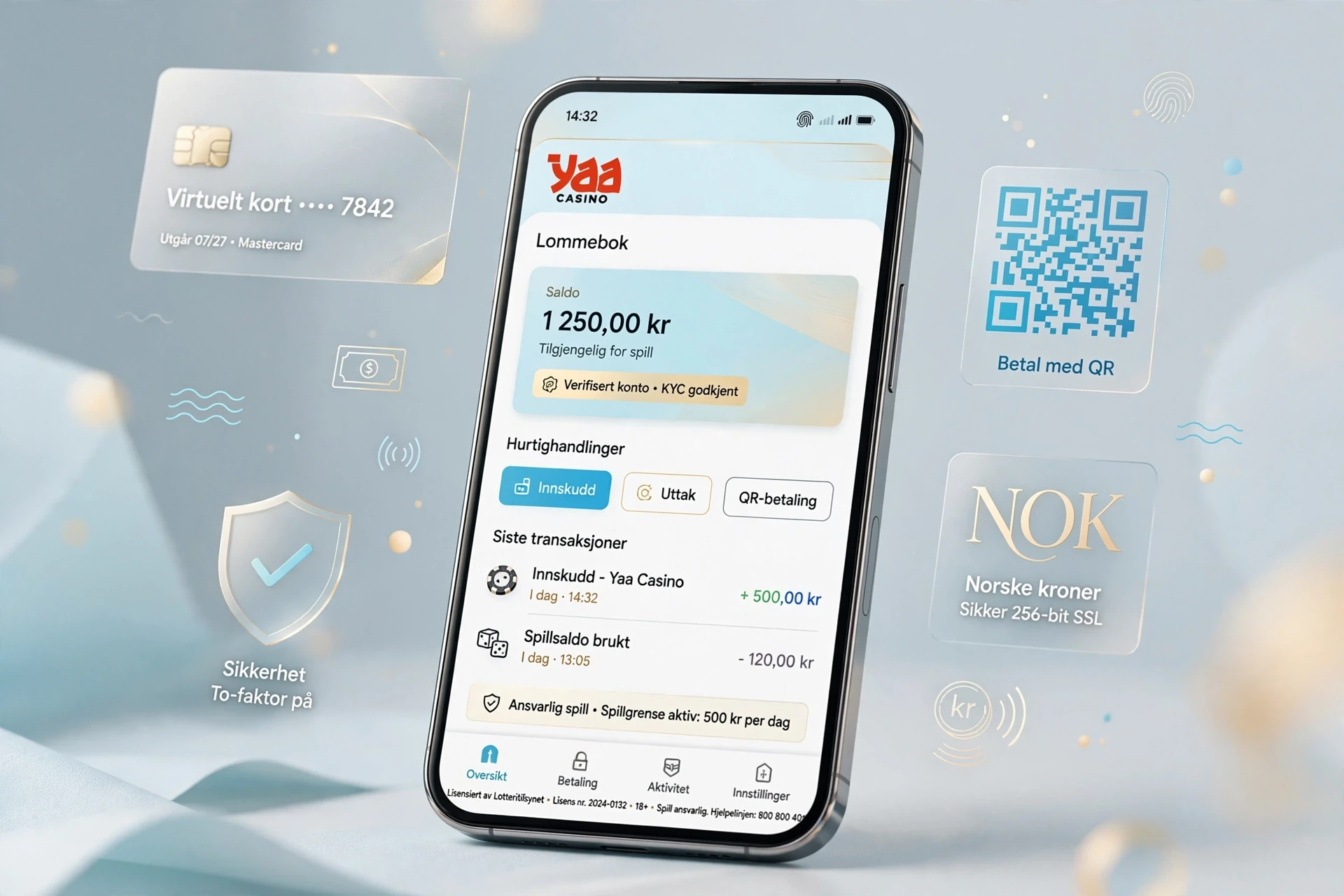 elektronisk lommebok YAA CASINO