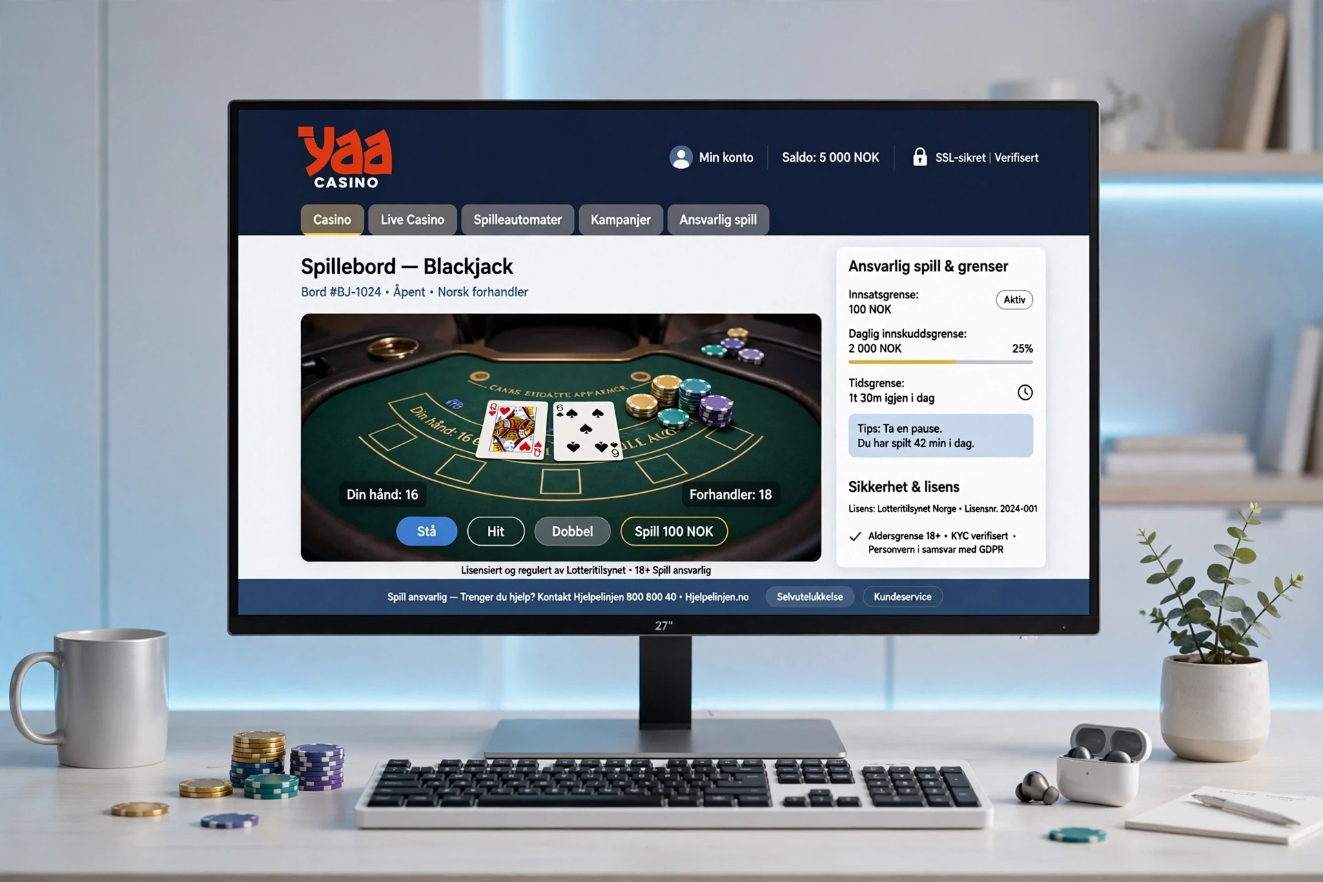 Baccarat-spill på nett Yaa Casino