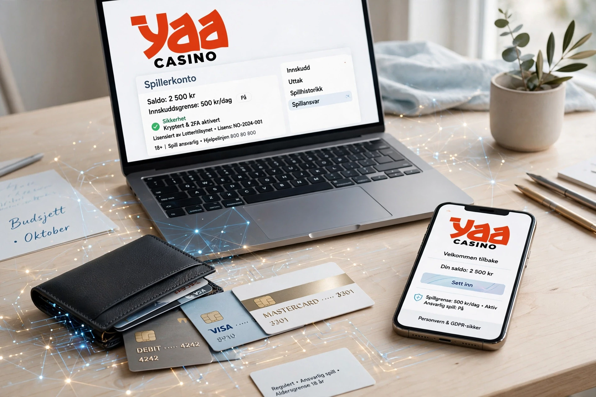 Første innskudd YAA CASINO