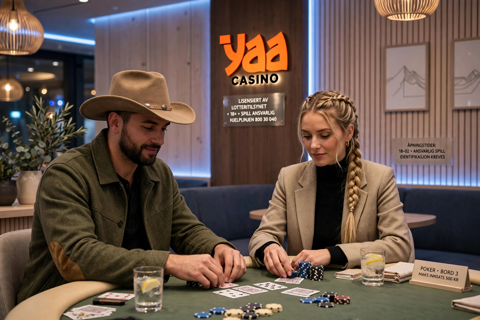 bilde av to pokerspillere Yaa Casino